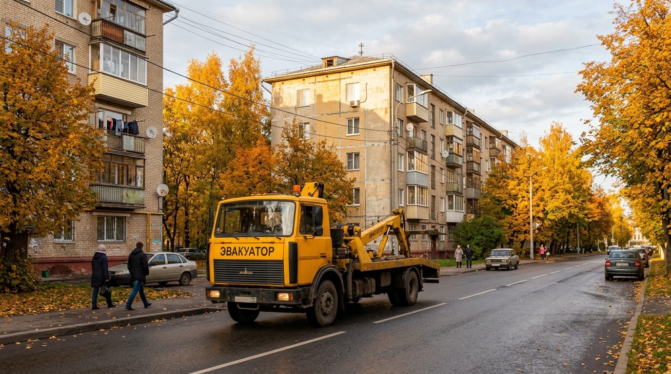 Эвакуатор в Сосновке, восточный район Пензы